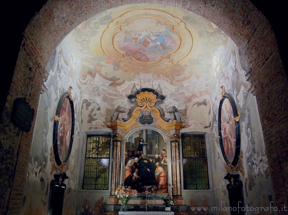 Milan (Italy) - San Benedict Chapel inside the Basilica of San Simpliciano